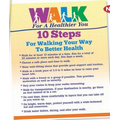 10 Steps For Walking Your Way To Better Health Laminated Poster